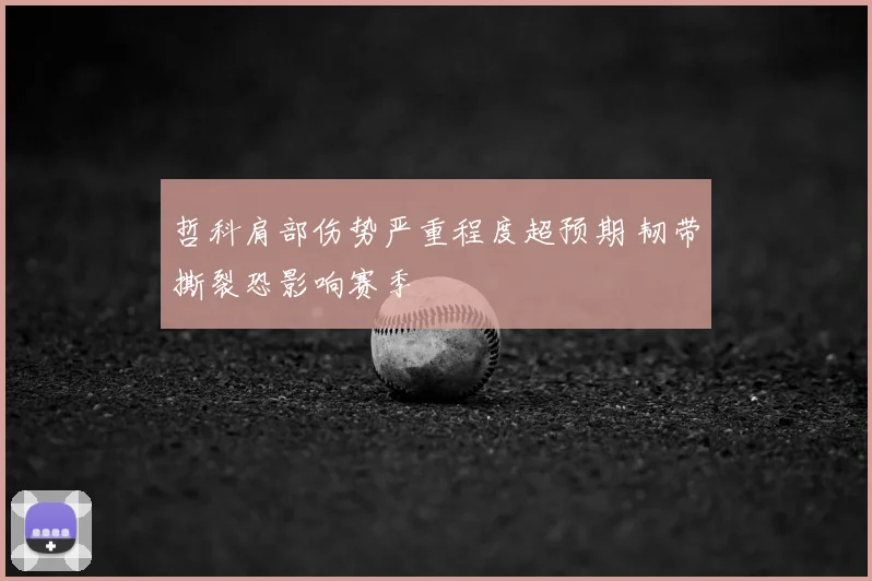 哲科肩部伤势严重程度超预期 韧带撕裂恐影响赛季
