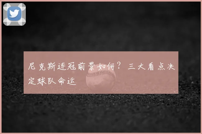 尼克斯连冠前景如何？三大看点决定球队命运
