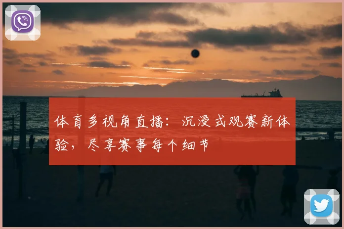 体育多视角直播：沉浸式观赛新体验，尽享赛事每个细节